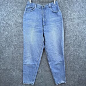 Vintage Transaction Jeans Womens 13 Mom High Rise Taper Ankle Zip 80s USA